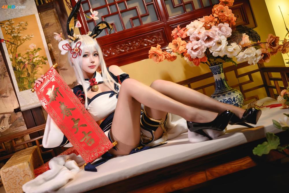 《凛子酱 – 旗袍兔兔[100MB-21photos]》图集预览
