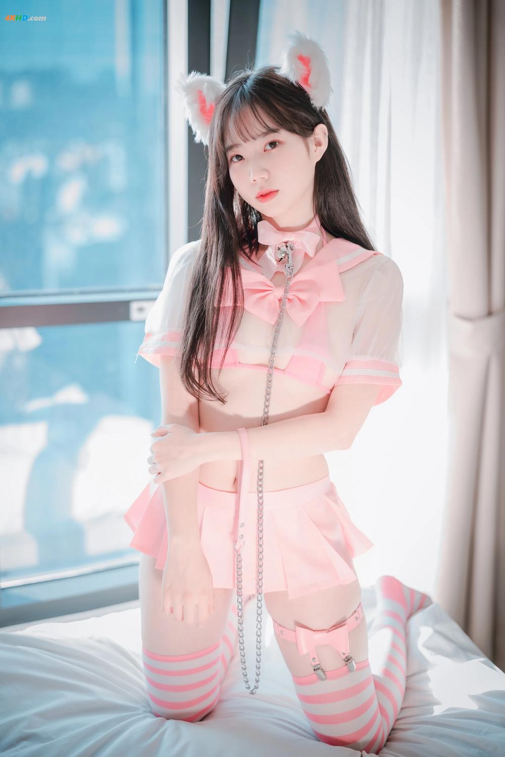 《DJAWA Photo – Myu_a_ (뮤아) – Catgirl in Pink(594MB)(72photos)》图集预览