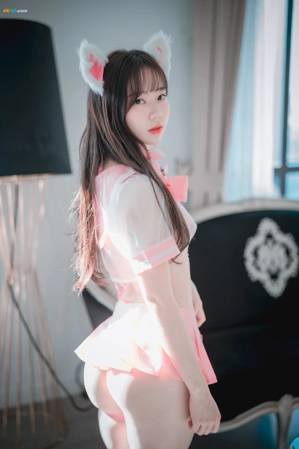 《DJAWA Photo – Myu_a_ (뮤아) – Catgirl in Pink(594MB)(72photos)》图集预览