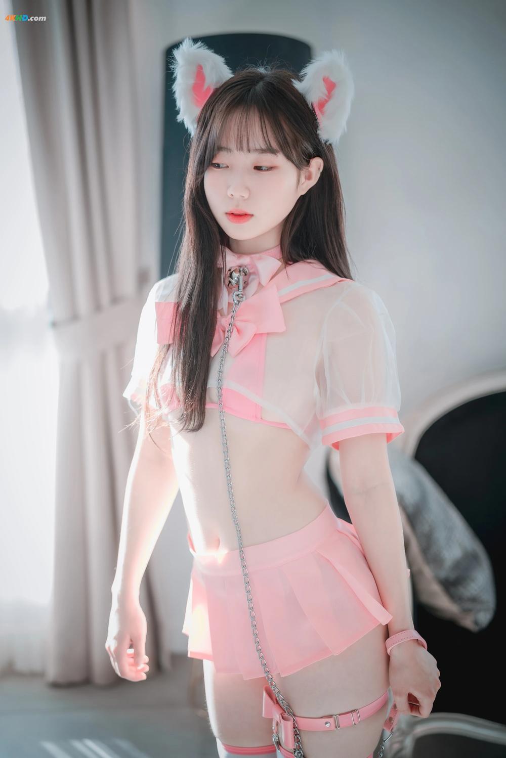 《DJAWA Photo – Myu_a_ (뮤아) – Catgirl in Pink(594MB)(72photos)》图集预览