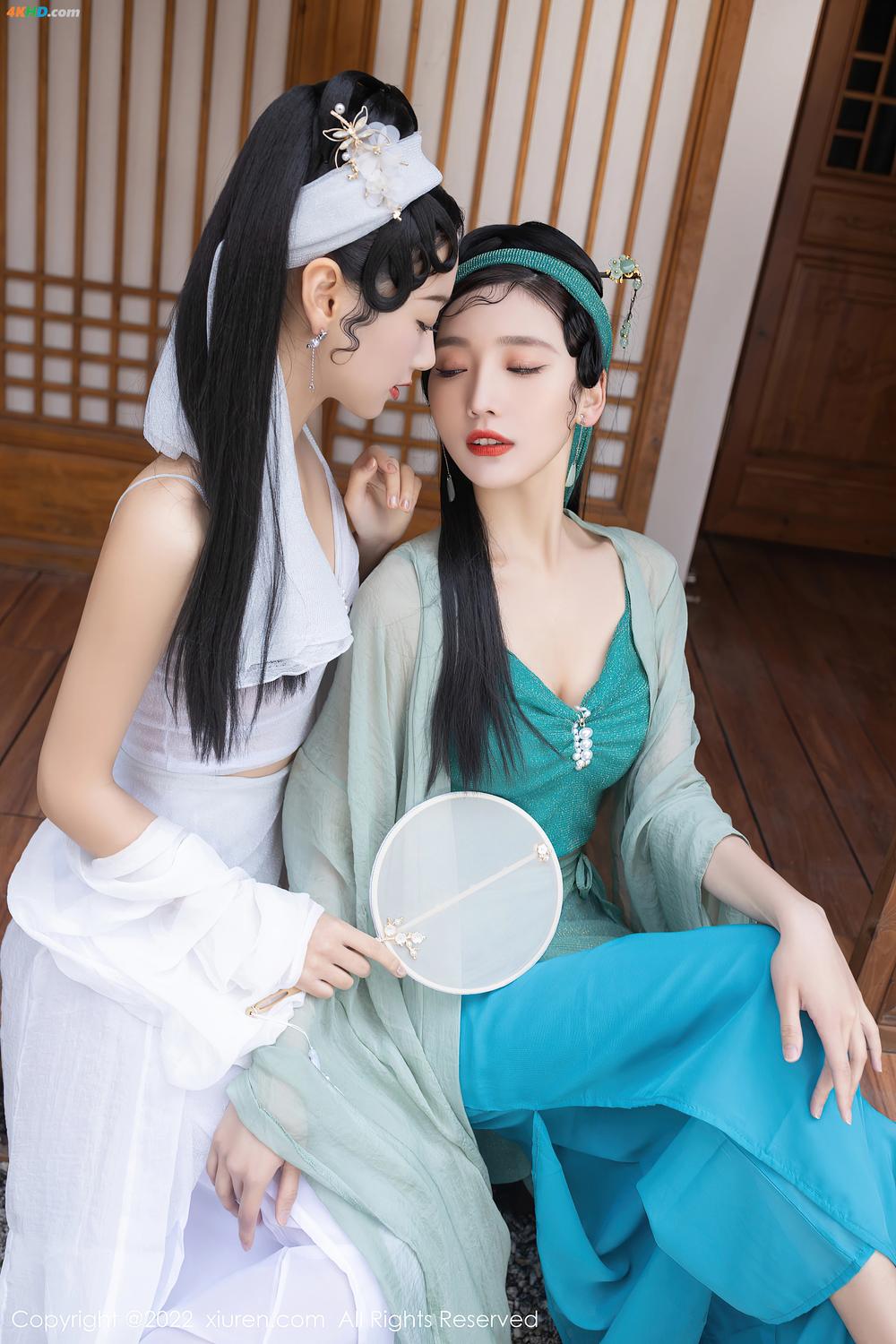 《XIUREN No.4952 Tang An Qi (唐安琪) & Lu Xuan Xuan (陆萱萱)(497MB)(93photos)》图集预览