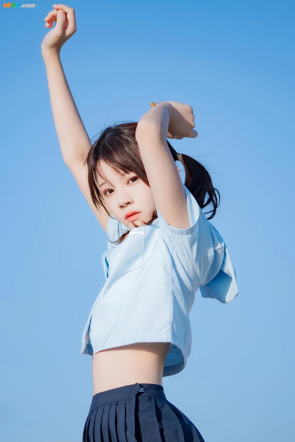 《Coser@桜桃喵 Vol.125 桜桃喵 蔚蓝(32P)》图集预览
