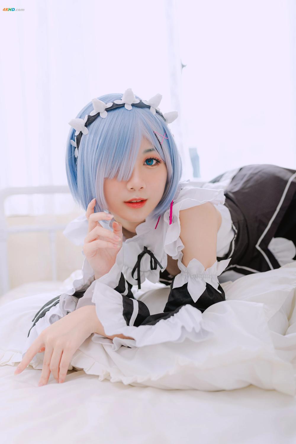 《PoppaChan – Rem maid-Re-Zero[75MB-20photos]》图集预览
