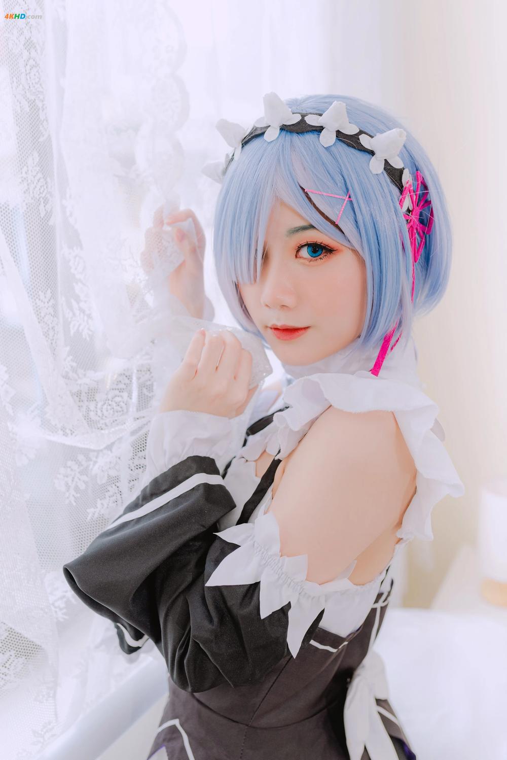 《PoppaChan – Rem maid-Re-Zero[75MB-20photos]》图集预览
