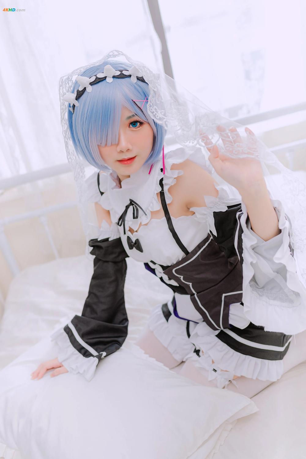 《PoppaChan – Rem maid-Re-Zero[75MB-20photos]》图集预览