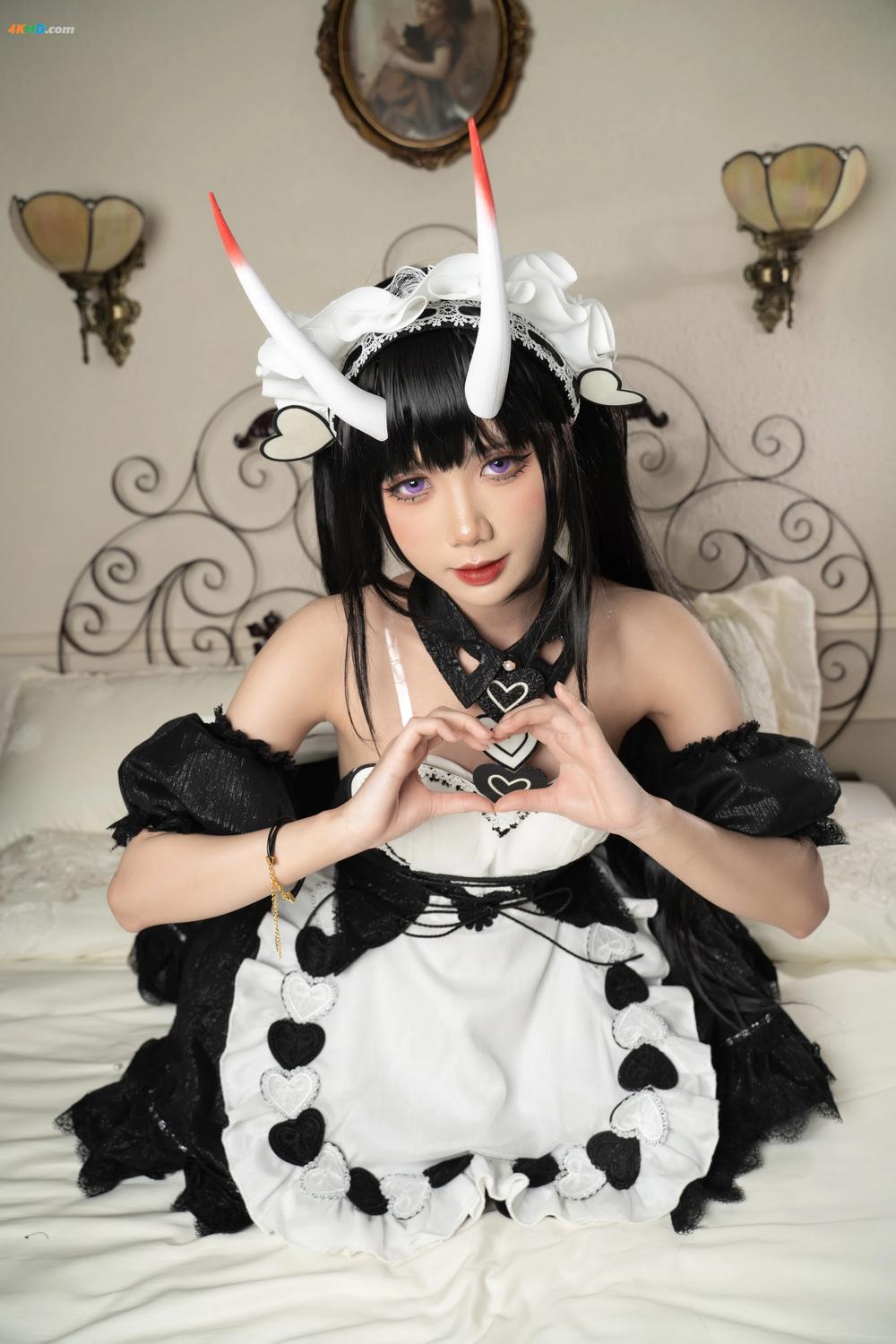 《PoppaChan – Noshiro Maid (Azur Lane)[900MB-49photos]》图集预览