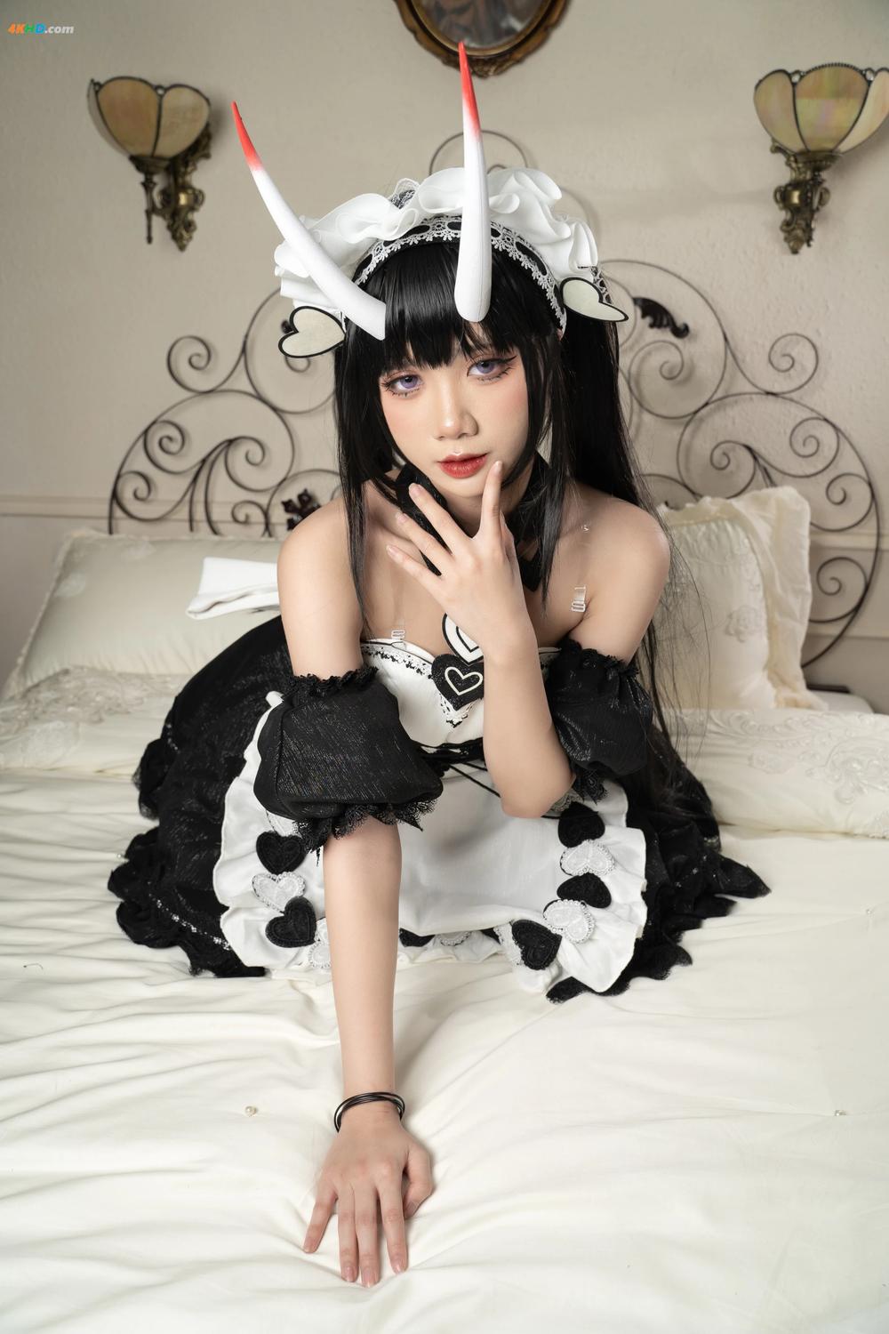 《PoppaChan – Noshiro Maid (Azur Lane)[900MB-49photos]》图集预览