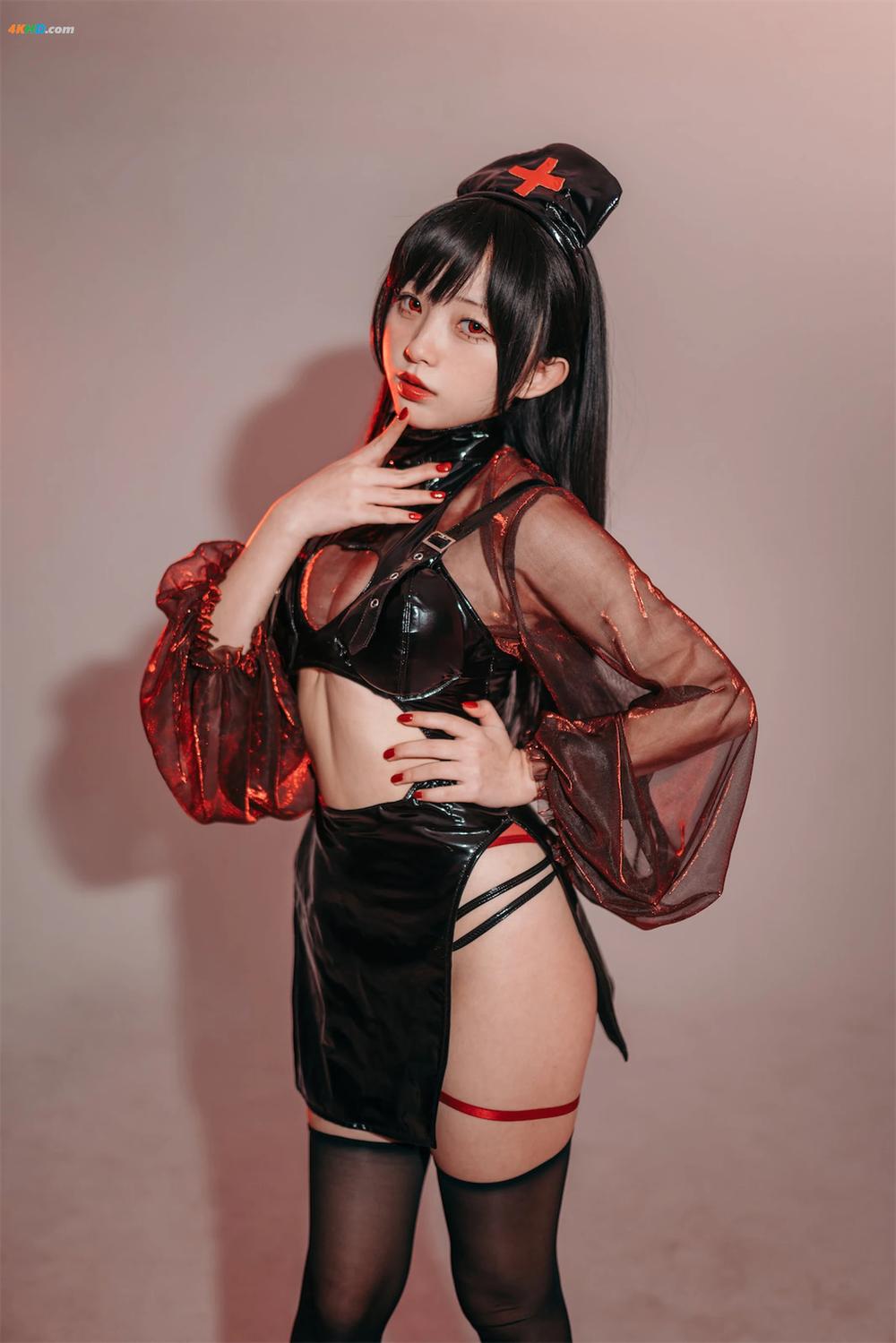 《花铃 – 猩红护士[158MB-77photos]》图集预览
