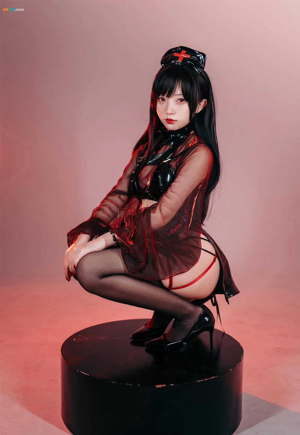 《花铃 – 猩红护士[158MB-77photos]》图集预览