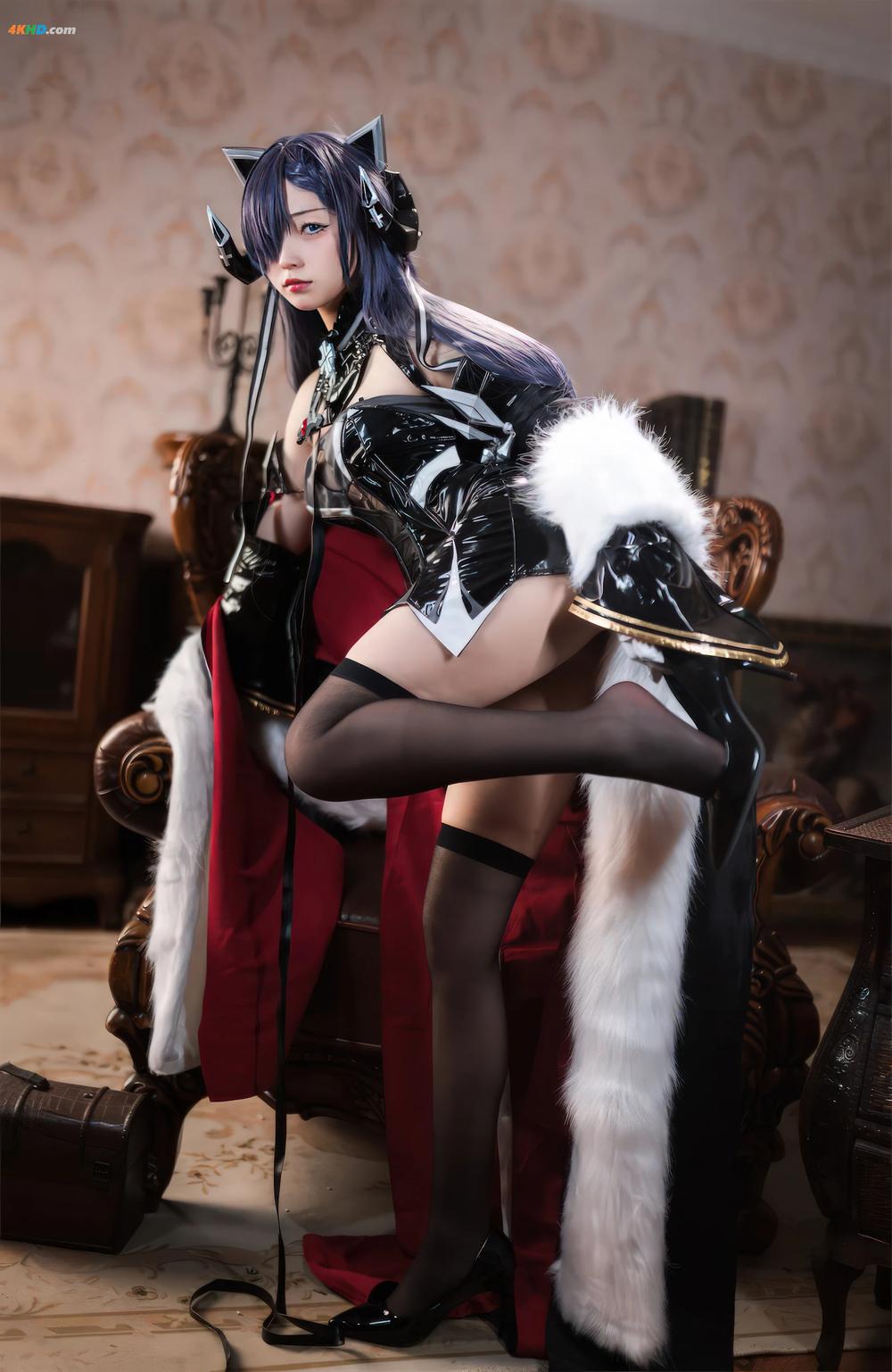 《花铃 – 碧蓝航线-奥古斯特(铁血猫猫)[291MB-45photos]》图集预览