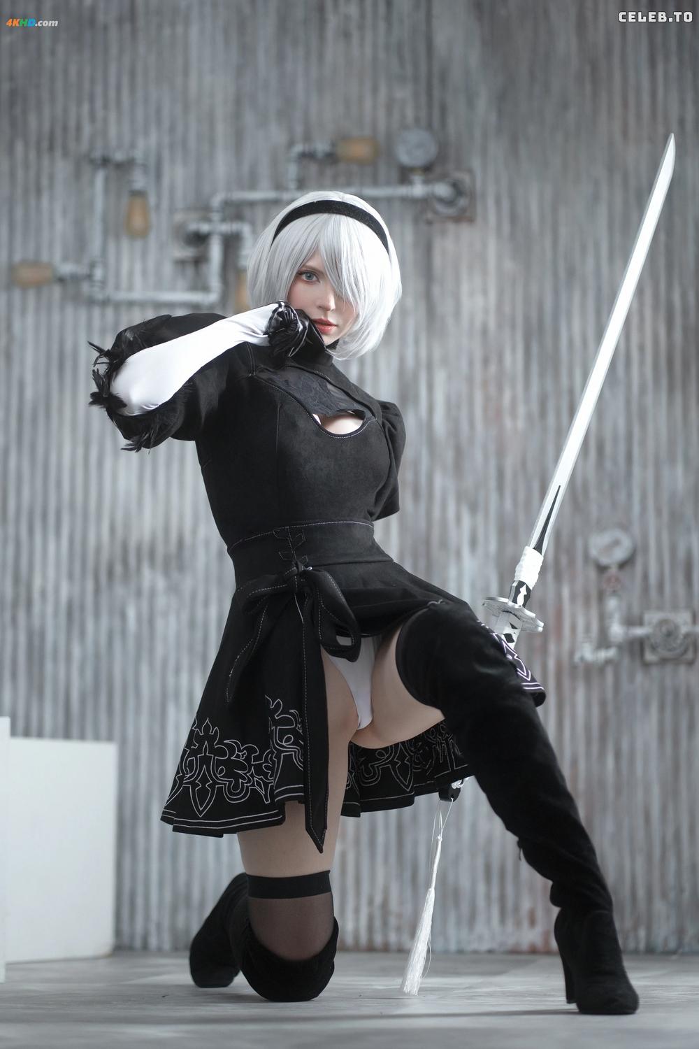 《Peachymilky – 2B[385MB-43photos]》图集预览
