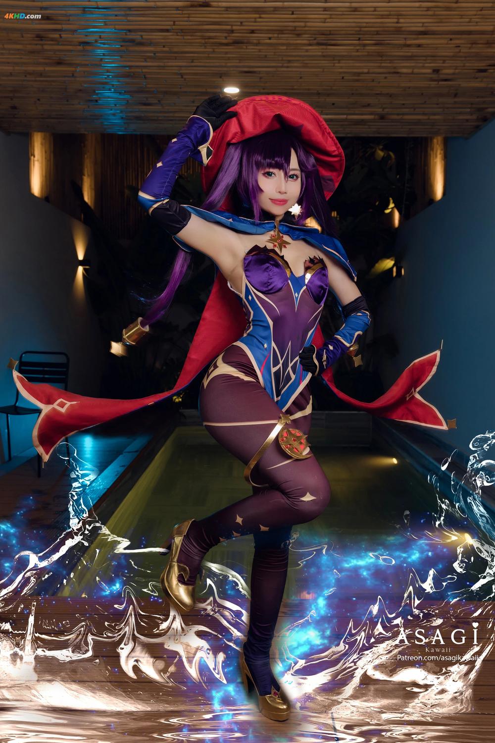 《Asagi Kawaii – Mona (Genshin Impact)[210MB-35photos]》图集预览