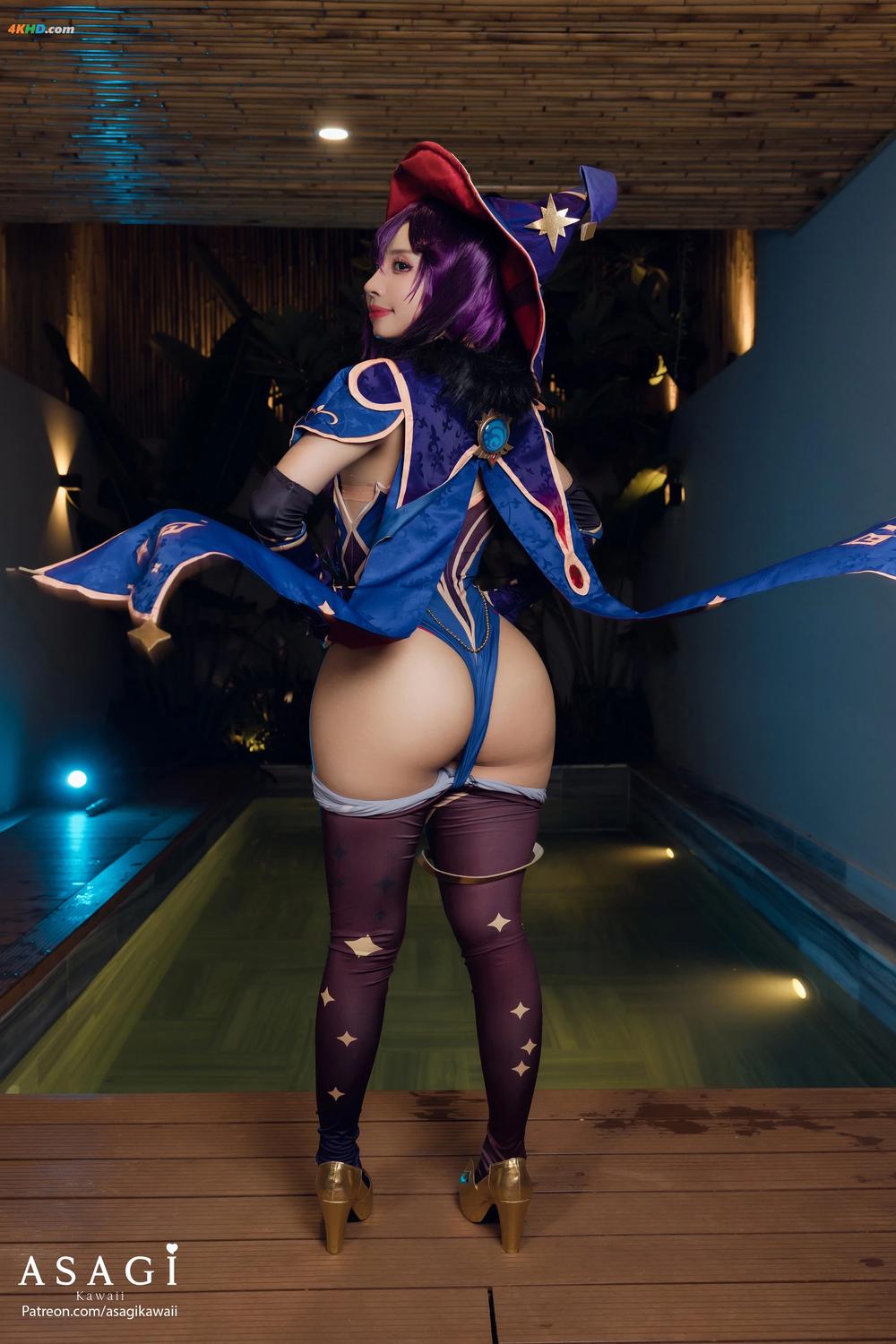 《Asagi Kawaii – Mona (Genshin Impact)[210MB-35photos]》图集预览