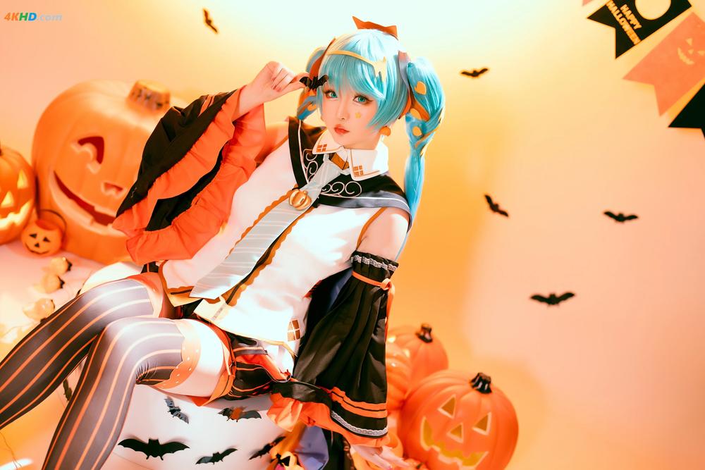 《Hoshilily 星之迟迟 – Hatsune Miku Halloween[182MB-53photos]》图集预览