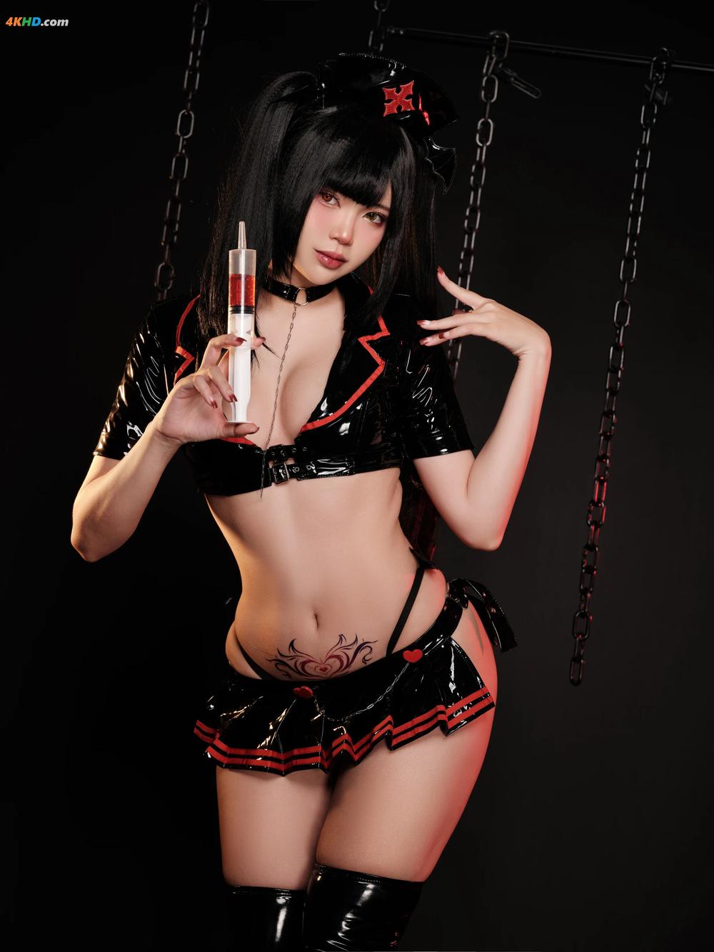 《ZinieQ – Kurumi Dark Nurse Cosplay[1267MB-30photos]》图集预览
