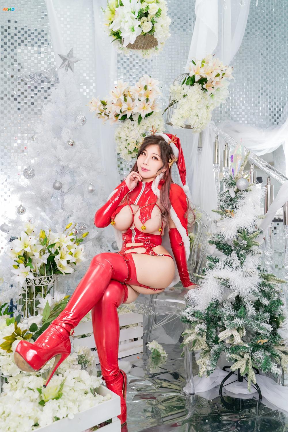 《小琪-Aki – Xmas[56MB-13photos]》图集预览