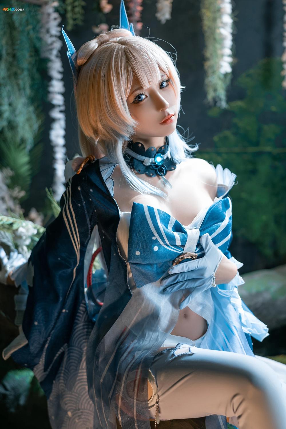 《蠢沫沫 – 原神 心海[62MB-9photos]》图集预览