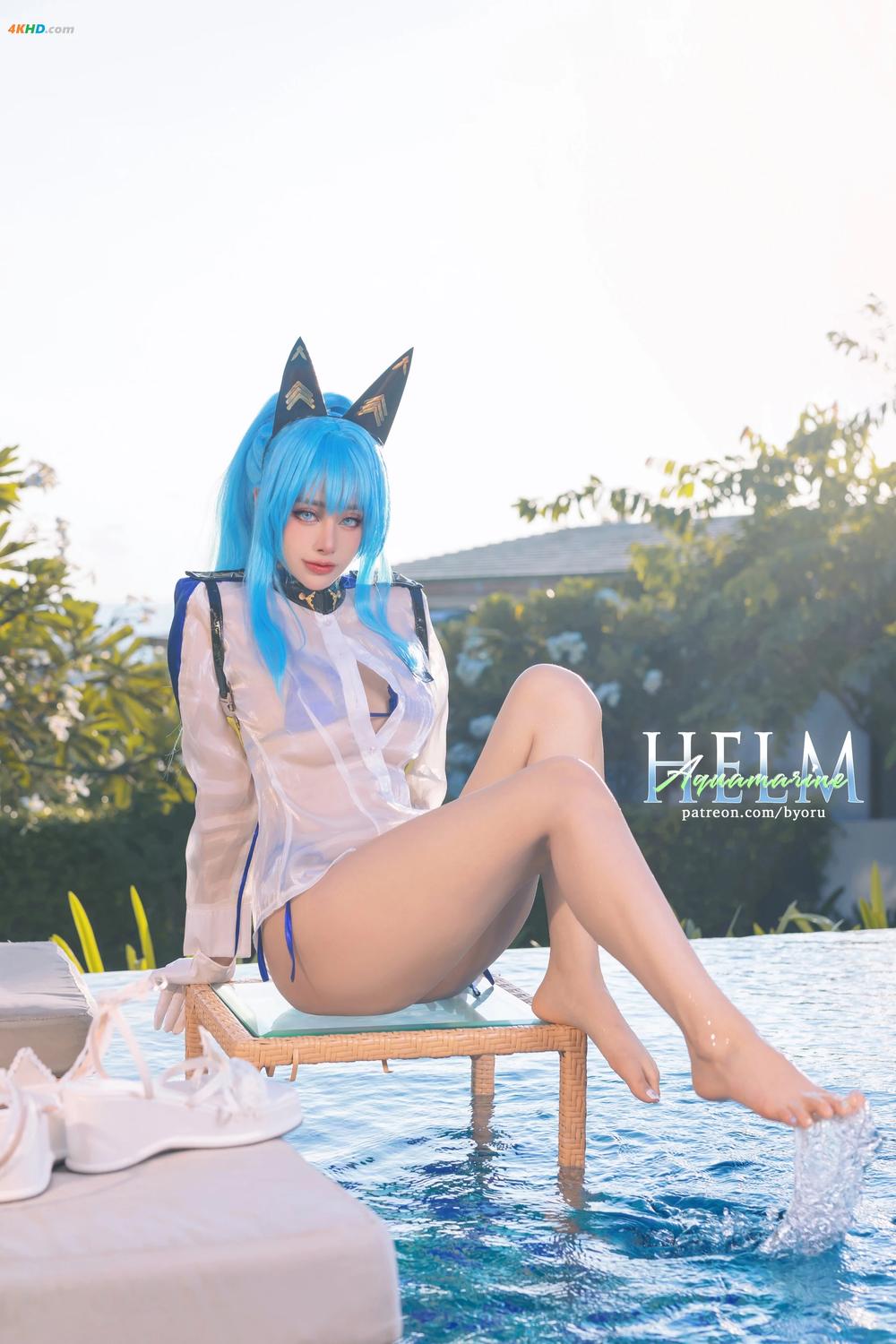 《Byoru – Helm Aquamarine (NIKKE)[1628MB-58photos]》图集预览