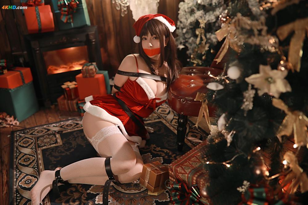 《小容仔咕咕咕w – 圣诞礼物×捆绑[221MB-46photos]》图集预览