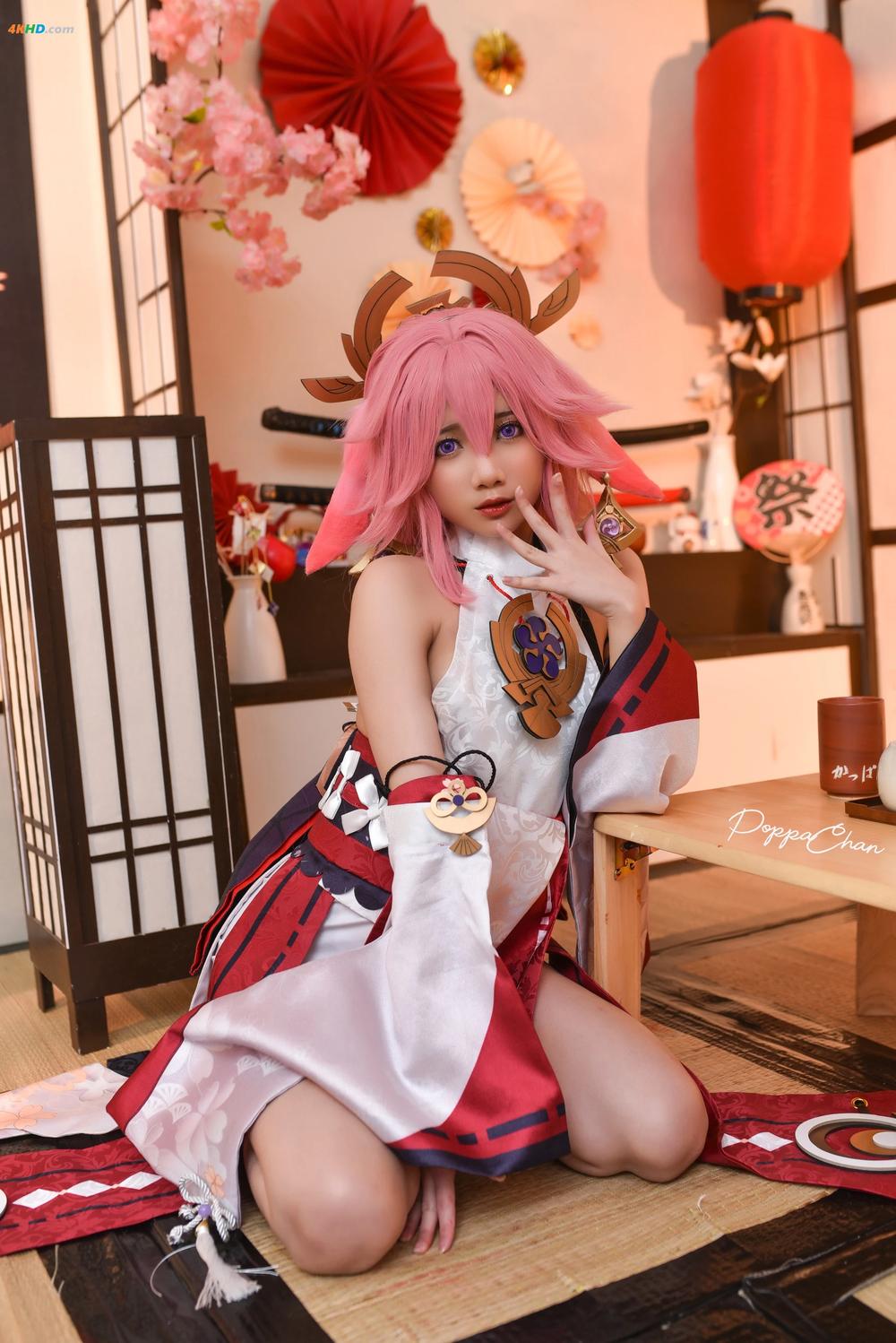 《PoppaChan – Yae Miko[229MB-30photos]》图集预览