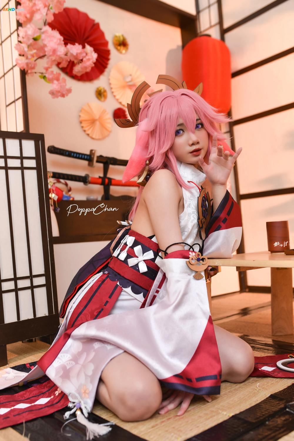 《PoppaChan – Yae Miko[229MB-30photos]》图集预览