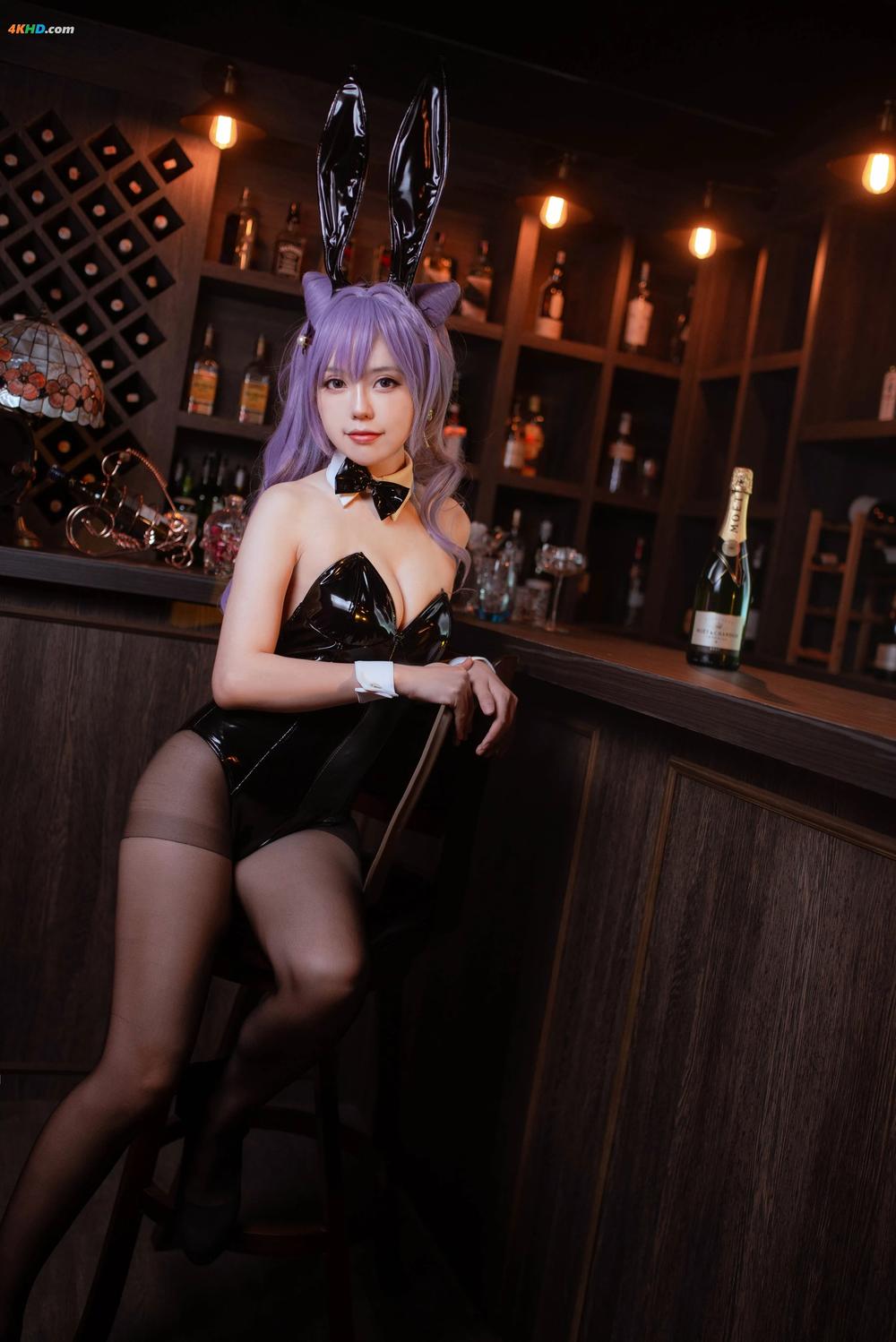 《Angie0_0 – Keqing Bunny[66MB-20photos]》图集预览