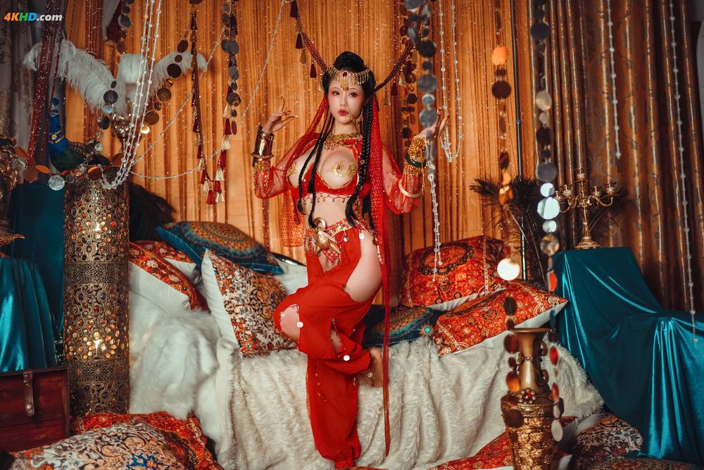 《钛合金TiTi – 塞上红鸾[1688MB-52photos]》图集预览