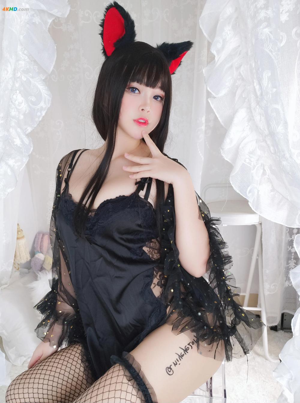《白烨 – 黑系猫咪少女[1307MB-62photos]》图集预览