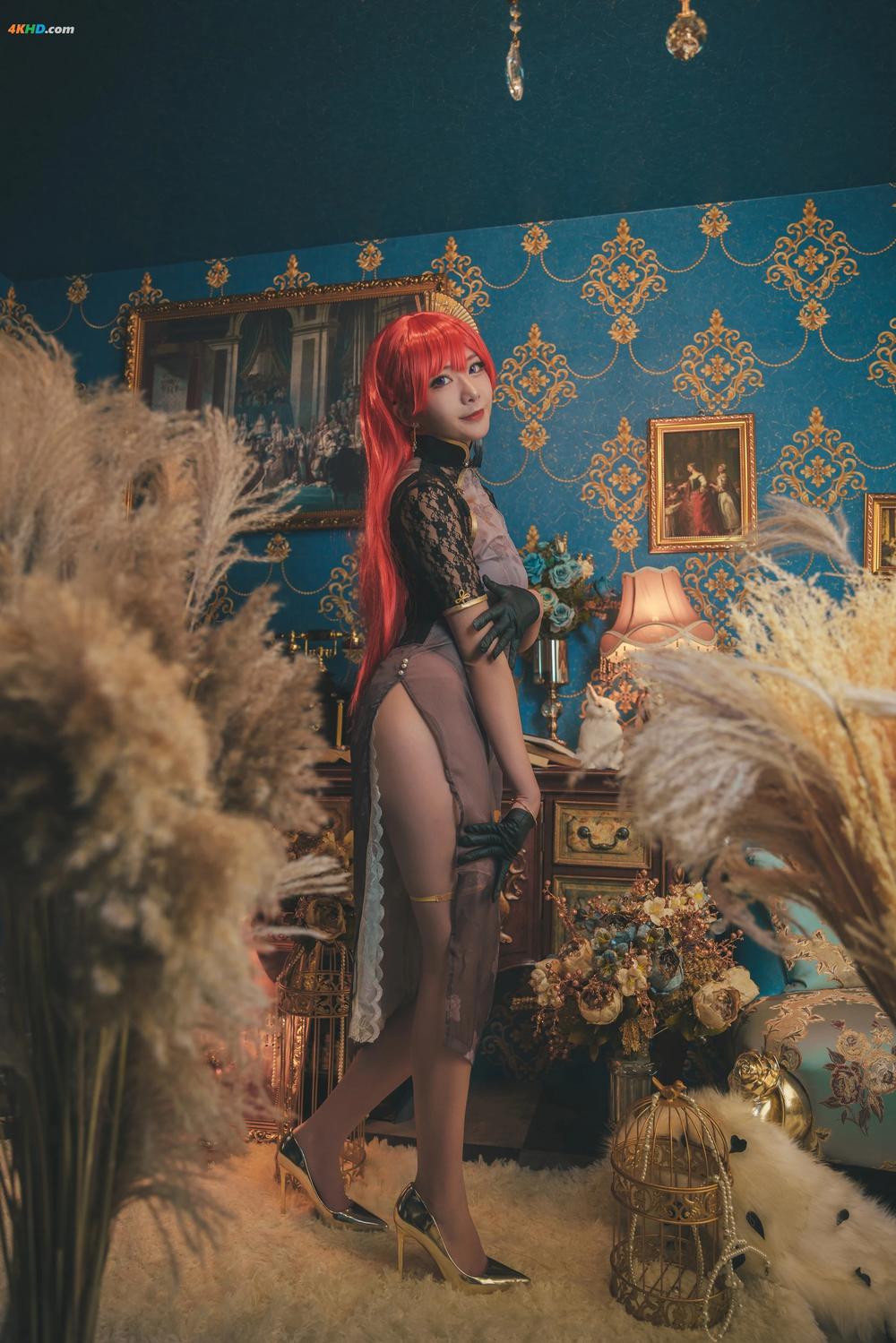 《源纱希喵喵喵 – 君主旗袍[237MB-16photos]》图集预览