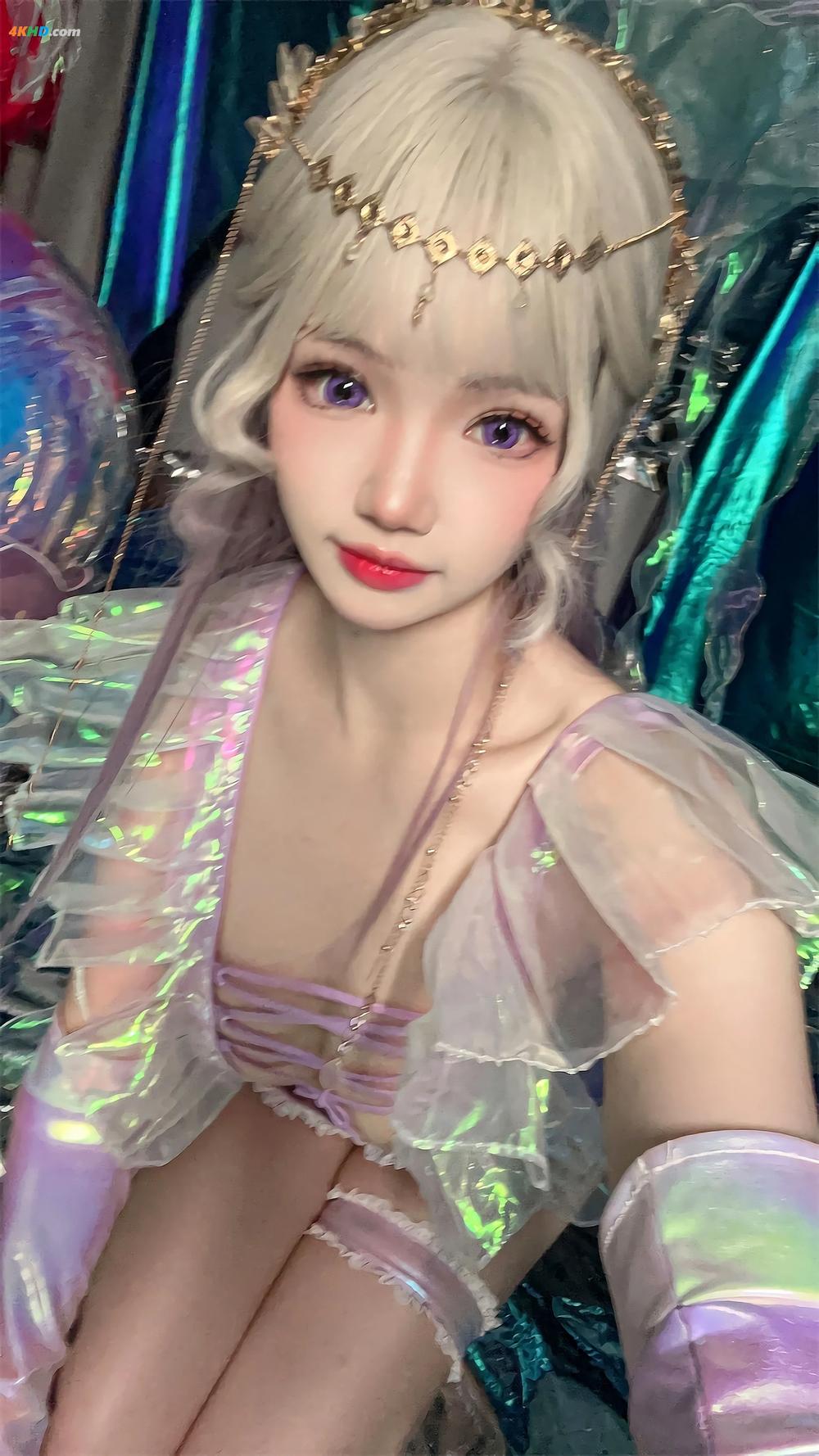 《雪晴Astra – 水母镭射泳衣[368MB-72photos]》图集预览