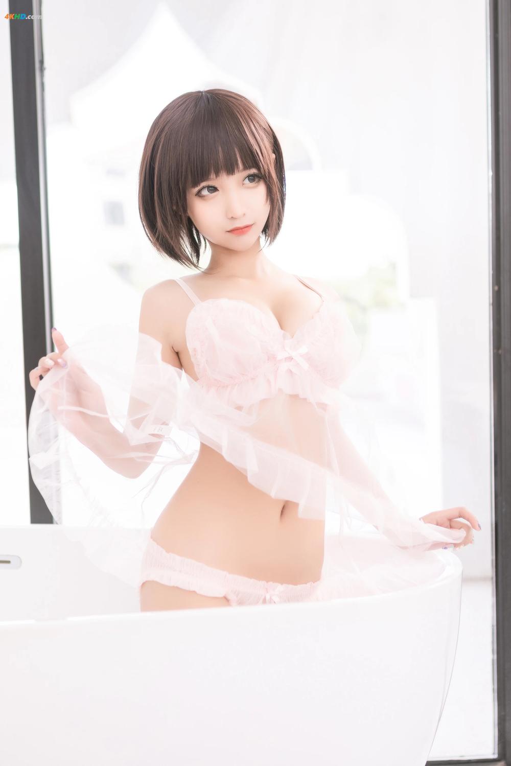 《蠢沫沫 (chunmomo) Vol.168 沫沫真爱版 粉纱[212MB-40photos]》图集预览