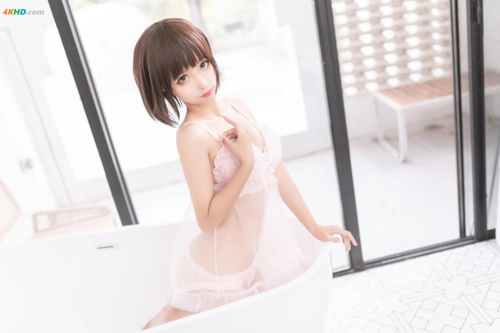 《蠢沫沫 (chunmomo) Vol.168 沫沫真爱版 粉纱[212MB-40photos]》图集预览