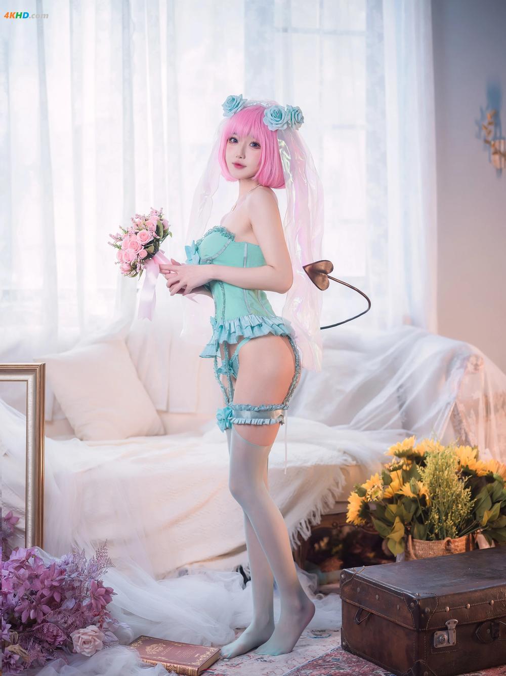 《阿包也是兔娘 -王女梦梦 婚纱内衣[427MB-33photos]》图集预览