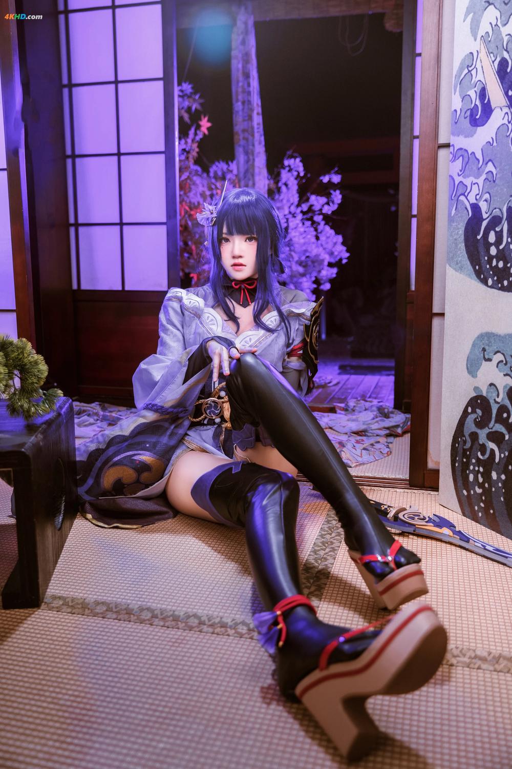 《Cherry Neko 桜桃喵 – Raiden Shogun[513MB-51photos]》图集预览