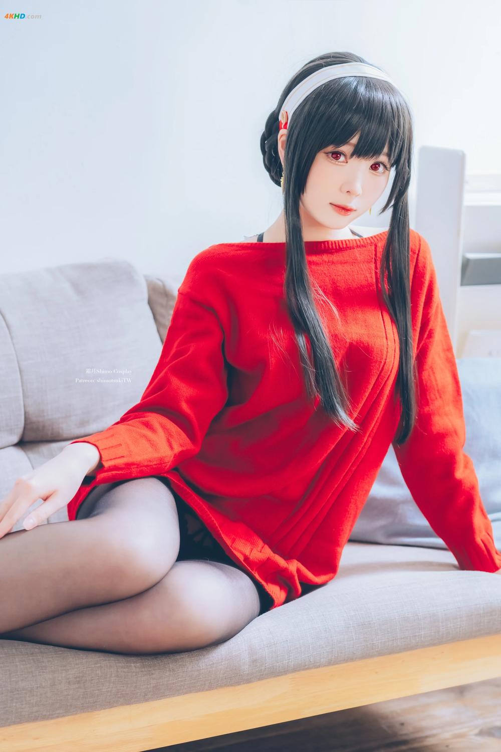 《霜月shimo – Yor Forger Red Sweater[202MB-15photos]》图集预览