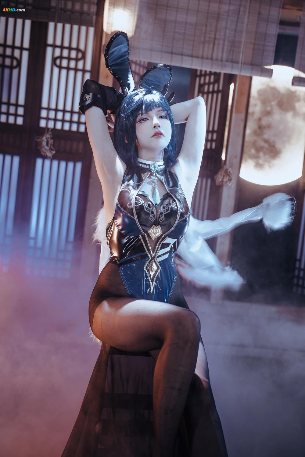 《秋和柯基(夏小秋秋秋) – 夜兰 兔女郎[39MB-92photos]》图集预览