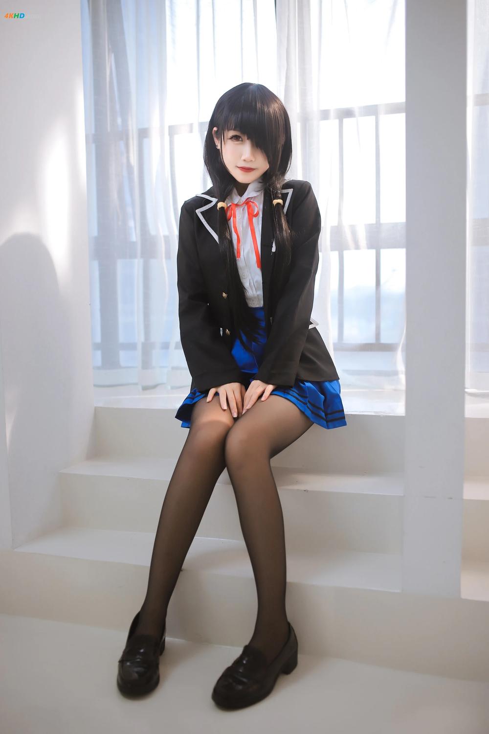 《不呆猫 – 狂三黑丝白丝[347MB-55photos]》图集预览