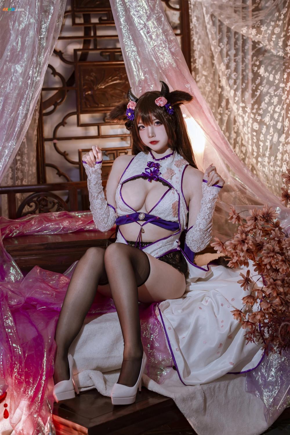 《(Cosplay) 二佐Nisa – 碧蓝樫野旗袍[53MB-24photos]》图集预览