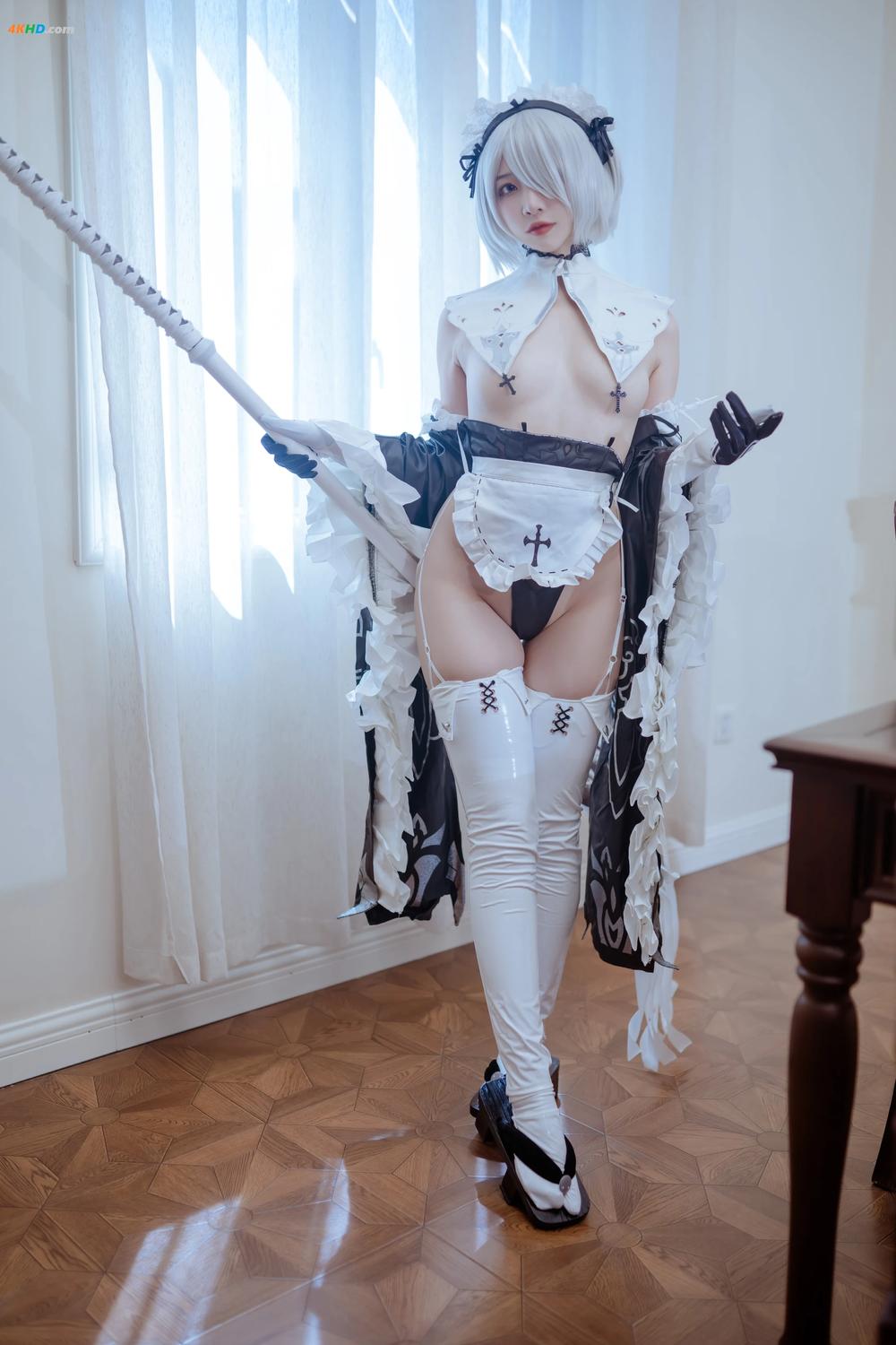 《二佐Nisa – 2B女仆[386MB-31photos]》图集预览