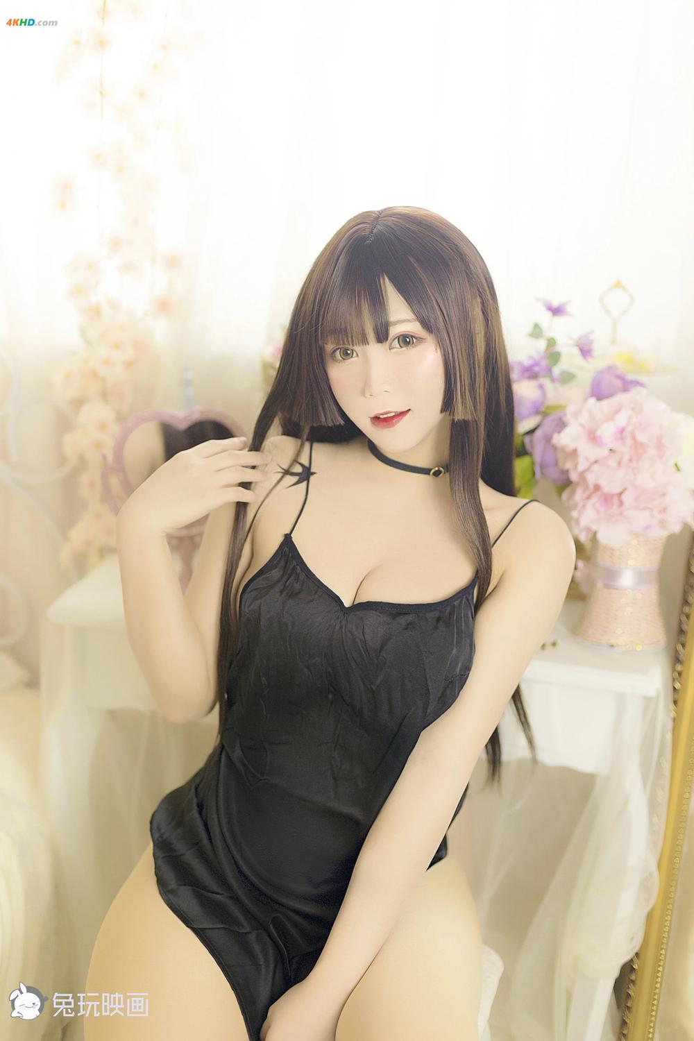 《Cosplay@兔玩映画 Vol.037 黑睡衣[200MB-41photos]》图集预览