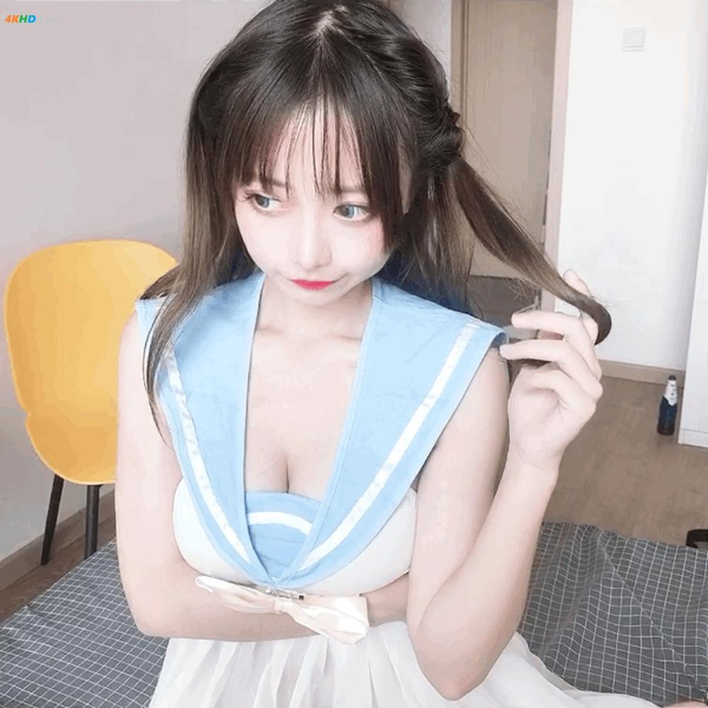 《神本无尾_Aria – 蓝色睡裙[26MB-16photos]》图集预览