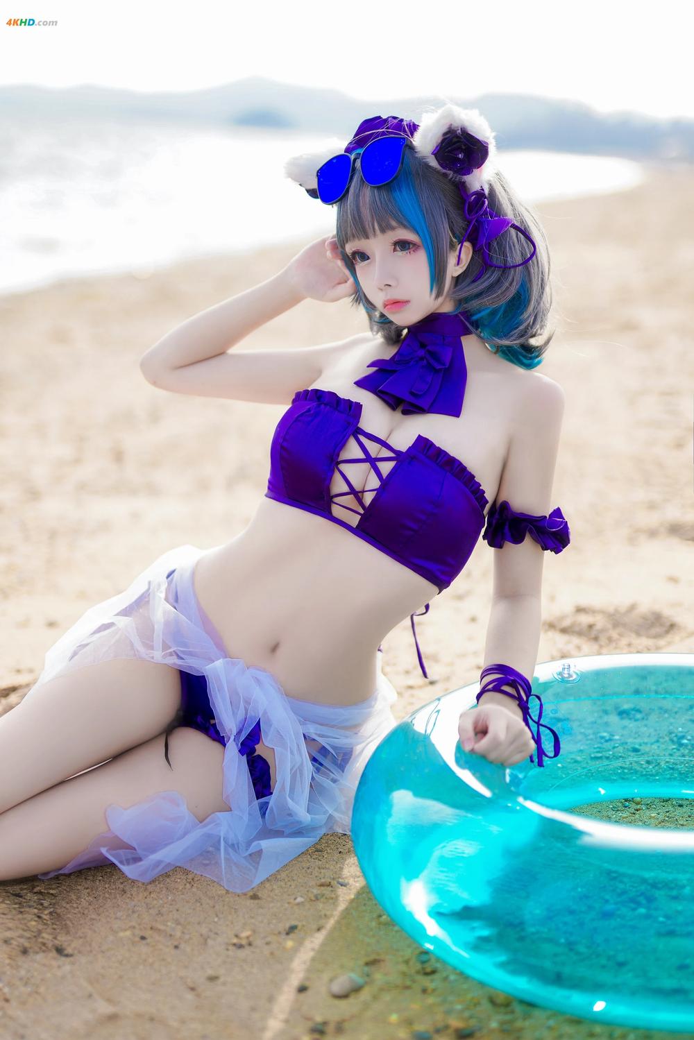 《Rinaijiao 日奈娇 – Cheshire Swimsuit (Azur Lane)[383MB-41photos]》图集预览