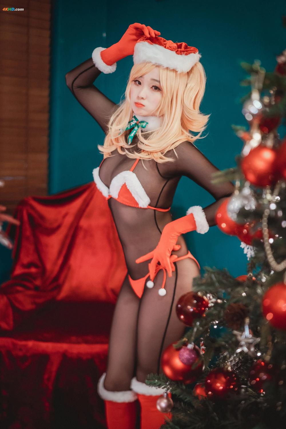 《DJAWA Photo – NO.326 Bambi (밤비) Christmas Special[442MB-47photos]》图集预览