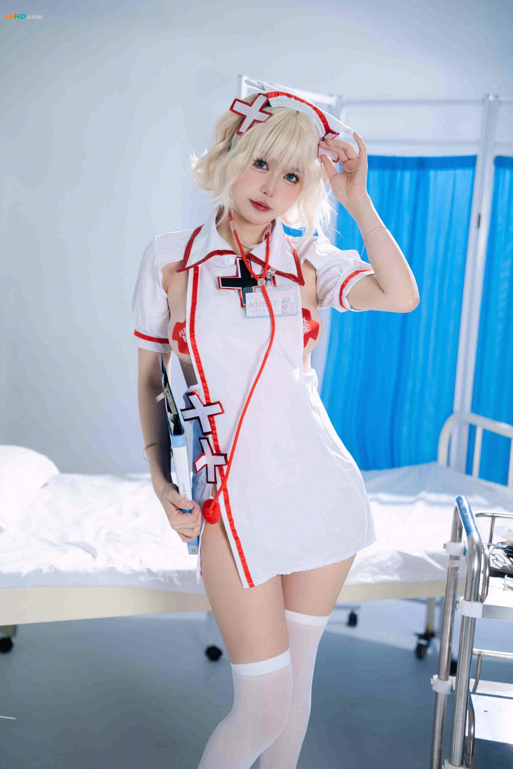 《Tina很妖孽呀 NO.016 – 白色护士妹妹[116MB-48photos]》图集预览