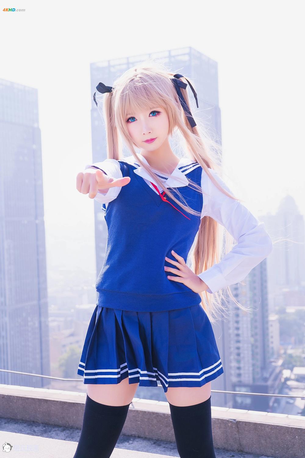 《面饼仙儿 No.021 双马尾COS[633MB-41photos]》图集预览