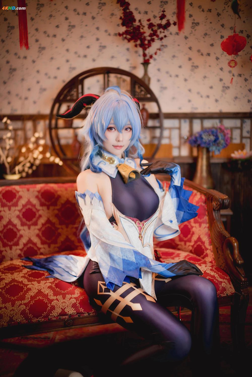 《(Cosplay) Ely – A.Ganyu Genshin Impact(23MB)(15photos)》图集预览