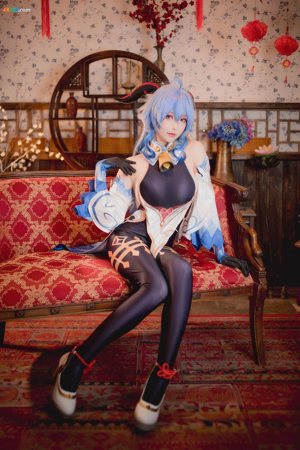 《(Cosplay) Ely – A.Ganyu Genshin Impact(23MB)(15photos)》图集预览