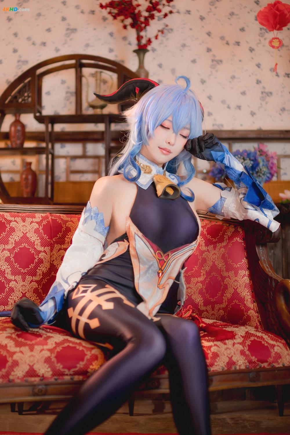 《(Cosplay) Ely – A.Ganyu Genshin Impact(23MB)(15photos)》图集预览