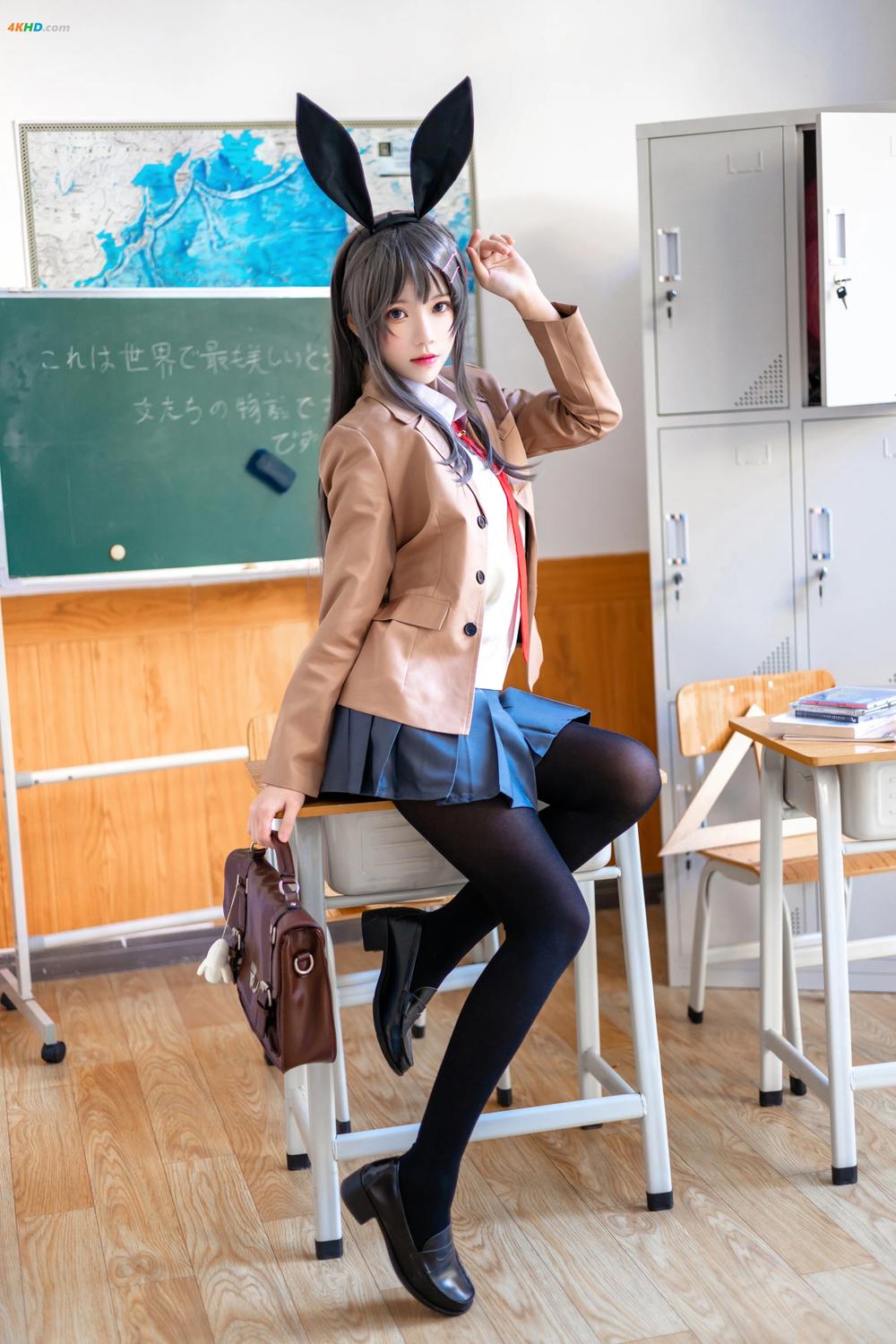 《Cherry Neko – Mai Sakurajima School(120MB)(52photos)》图集预览