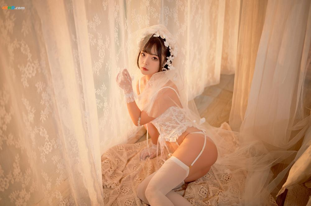 《Coser@yuuhui玉汇 No.004 纯白花嫁(585MB)(60photos)》图集预览